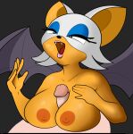  absurd_res anthro bat big_breasts breast_play breasts clothed clothing duo faceless_character faceless_male female genitals hi_res male male/female mammal nipples open_mouth penis rouge_the_bat sega sex solo sonic_the_hedgehog_(series) titfuck topless topless_female villegreen 