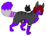  2012 aliasing alpha_channel ambiguous_gender black_body black_feathers black_fur black_nose black_stripes black_wings bluekyokitty canid canine chibi_wings digital_drawing_(artwork) digital_media_(artwork) digitigrade feathered_wings feathers fennec feral feral_with_hair flat_colors floating_hands floating_wings fox full-length_portrait fur grey_body grey_fur hair hair_over_eye hybrid mammal one_eye_obstructed paws portrait purple_body purple_eyes purple_fur red_hair sebdoggo simple_background solo standing striped_body striped_fur stripes swift_fox tail transparent_background wings 