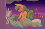  14:9 absurd_res apple apple_family apple_farm apple_tree chapaevv cowgirl_position cutie_mark duo equid equine female feral food from_front_position fruit fruit_tree hasbro hi_res horse incest_(lore) male male/female mammal my_little_pony on_bottom on_top plant pony sex tree 