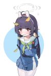  1girl 2080167236 animal_ears bird black_gloves black_hair blue_archive blunt_bangs blush commentary crying crying_with_eyes_open fake_animal_ears gloves hairband halo highres leaf leaf_on_head long_hair long_sleeves looking_at_viewer miyu_(blue_archive) pantyhose pleated_skirt rabbit_ears red_eyes revision school_uniform serafuku shoulder_strap sidelocks simple_background skirt solo tears two-tone_background white_pantyhose 