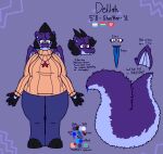  alternate_polyamory_pride_colors alternate_pride_colors anthro baggy_pants bags_under_eyes belly big_breasts big_tail bottomwear breasts cheek_tuft chubby_female clothed clothing curvy_figure delilah_(felineflustered) dragon ear_piercing english_text eyewear facial_tuft felineflustered female fur furred_dragon glasses hair hair_bun hi_res jewelry lgbt_pride model_sheet necklace overweight pansexual_pride_colors pants pawpads piercing ponytail pride_colors small_wings solo sweater tail text thick_thighs tongue tongue_out topwear trans_(lore) trans_woman_(lore) transgender_pride_colors tuft turtleneck voluptuous wide_hips wings 