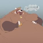  anthro bear burp_cloud burping hi_res immobile male male/male mammal minedoo minedoo_(character) moob_grab moobs morbidly_obese morbidly_obese_male obese obese_male overweight overweight_male solo 