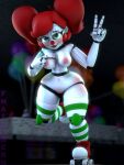  2023 3d_(artwork) animatronic breasts circus_baby_(fnaf) digital_media_(artwork) female five_nights_at_freddy&#039;s fnafgamern genitals green_eyes hair hi_res humanoid looking_at_viewer machine nipples not_furry nude pussy robot robot_humanoid scottgames sister_location smile solo solo_focus source_filmmaker 