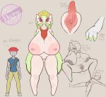  after_sex alpha_pokemon anthro areola bare_breasts big_areola big_breasts big_nipples blush bodily_fluids breast_squish breasts breasts_bigger_than_head cleavage cleavage_cutout clitoris clothed clothing cum cum_in_pussy cum_inside dialogue duo erect_nipples exposed_breasts fan_character female female_on_human gaping gaping_pussy gardevoir generation_3_pokemon genital_fluids genitals glistening glistening_nipples hard_nipples hashcopyrice hi_res huge_areola huge_breasts huge_nipples human humanoid larger_female larger_humanoid madlyn_(hashcopyrice) male mammal model_sheet nintendo nipple_slip nipples nipples_outside penis pink_areola pink_nipples pokemon pokemon_(species) puffy_areola puffy_nipples pussy pussy_juice sagging_breasts size_difference slightly_chubby smaller_human smaller_male squish 