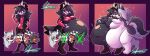  absurd_res anthro avian belly big_belly big_breasts bird black_hair blitzo_(helluva_boss) blush breasts butt canid canid_demon canine canis clothed clothing collar demon digital_drawing_(artwork) digital_media_(artwork) duo female fur ghostlyfoxy group hair hat headgear headwear hellhound helluva_boss hi_res horn huge_breasts humanoid imp linear_sequence looking_at_viewer loona_(helluva_boss) male mammal millie_(helluva_boss) moxxie_(helluva_boss) nude octavia_(helluva_boss) open_mouth overweight overweight_female owl owl_demon red_body red_sclera red_skin sequence shirt signature simple_background smile thick_thighs tongue topwear vore white_body white_fur wide_hips 