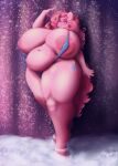  2023 absurd_res anthro anthrofied areola belly big_areola big_belly big_breasts big_butt big_female big_legs big_nipples bikini blue_eyes blush breasts butt clothing cloud curtains equid equine female female_focus fluffy fluffy_hair fluffy_tail fog friendship_is_magic glitter hair hasbro hi_res horse huge_belly huge_breasts huge_butt huge_nipples huge_thighs humanoid large_legs larger_female mammal my_little_pony nipple_slip nipples pink_body pink_hair pink_nipples pink_skin pinkie_pie_(mlp) pony public public_exposure public_nudity size_difference slightly_chubby small_bikini smile smoke smug smug_face solo solo_focus swimwear tail thick_thighs tight_clothing tight_fit tongue tongue_out toxy_squishy tv_show wide_hips 