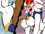  ahegao anal anal_penetration anthro anthro_penetrated breasts butt cinderace colored female female_penetrated generation_8_pokemon hi_res human human_on_anthro human_penetrating human_penetrating_anthro interspecies looking_pleasured male male/female male_penetrating male_penetrating_female mammal nintendo penetration penile penile_penetration penis_in_ass pokemon pokemon_(species) protagon sex 