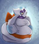  alien asian_clothing clothing east_asian_clothing female feral froslass generation_4_pokemon ghost humanoid japanese_clothing kimono looking_at_viewer nintendo overweight pokemon pokemon_(species) solo spirit veryfilthything 
