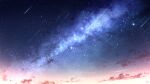  chinese_commentary cloud commentary_request falling_star highres night no_humans original outdoors rune_xiao scenery signature sky star_(sky) starry_sky still_life 