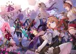  3boys 6+girls ahoge animal_ears antje_moltke armor asymmetrical_sleeves atelier_(series) atelier_escha_&amp;_logy atelier_resleriana atelier_ryza backless_outfit bandaged_arm bandages belt black_gloves black_hair black_shorts black_thighhighs blonde_hair blue_coat blue_eyes blue_hair blue_pants book braid braided_ponytail breasts broken_horn brown_eyes brown_hair brown_jacket brown_pants capelet cat_ears choker clothing_cutout coat criselda_(atelier) crow_(atelier) crown demon_horns detached_sleeves dress dual_wielding eyepatch fingerless_gloves floating floating_island flower frilled_dress frills geron_diesel gloves hair_between_eyes hair_ornament hairclip hat holding holding_polearm holding_staff holding_umbrella holding_weapon horns jacket jewelry juliet_sleeves lantern lara_trockel logix_ficsario long_sleeves looking_at_another looking_back mismatched_sleeves multicolored_hair multiple_belts multiple_boys multiple_girls necklace noco_(adamas) o-ring official_art open_mouth pale_skin pants pauldrons pink_choker pink_eyes pink_hair polearm promotional_art puffy_sleeves purple_coat purple_hair red_dress red_eyes red_shorts reisalin_stout resna_sternenricht ruins shirt short_hair short_shorts shorts shoulder_armor sideboob single_pauldron sitting staff standing star_(symbol) star_choker streaked_hair sword thigh_pouch thigh_strap thighhighs thighs tokki two-tone_hair umbrella umiu_geso valeria_(atelier) walther_mann weapon white_dress white_hair white_headwear white_jacket white_shirt white_thighhighs yellow_eyes zettai_ryouiki 