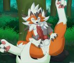  absurd_res after_transformation bodily_fluids canid canine canis cum domestic_dog drooling dusk_lycanroc generation_7_pokemon genital_fluids genitals hi_res lycanroc male male/male mammal nintendo paws penis pokemon pokemon_(species) precum saliva sucking transformation 