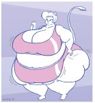  2023 anthro belly big_belly big_breasts big_butt bottomwear breasts butt clothing container copyright_symbol cup digital_media_(artwork) english_text female gerbil hair hi_res huge_breasts huge_thighs mammal morbidly_obese morbidly_obese_anthro morbidly_obese_female murid obese obese_anthro obese_female overweight overweight_anthro overweight_female rodent sandy_(satsumalord) satsumalord shorts sketch solo symbol text thick_thighs tired topwear 