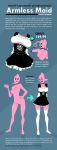  armless choker clothing contraption_concept cursed_clothing dekotf female hi_res humanoid jewelry maid_uniform necklace pink_body solo transformation transformation_sequence uniform unknown_species 