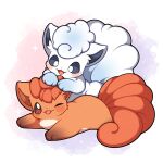  1:1 2023 :3 :d absurd_res all_fours alolan_form alolan_vulpix ambiguous_gender barefoot big_ears big_tail black_nose blue_body blue_fur blue_hair blush brown_body brown_ears brown_eyes brown_fur canid canine detailed duo eyelashes feet feral fluffy fluffy_tail foot_on_head fur fur_hair generation_1_pokemon generation_7_pokemon grey_ears grey_sclera hair happy head_tilt hi_res looking_down looking_up lying mammal multicolored_body multicolored_ears multicolored_fur multicolored_hair nintendo nude nude_ambiguous o_o on_front on_ground one_eye_closed open_mouth orange_background orange_body orange_ears orange_fur pink_tongue pokemon pokemon_(species) purple_background red_hair red_tail regional_form_(pokemon) seviyummy shadow short_hair signature simple_background small_nose smile sparkles tail tan_body tan_fur tongue tongue_out toony vulpix watermark white_background white_body white_ears white_eyes white_fur white_hair white_tail wide_eyed 
