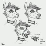  adeer ambiguous_gender anthro bridle contraption_concept deer ear_piercing ear_ring facial_piercing forced_open_mouth gag gagged harness harness_gag hi_res mammal muzzle_(object) nose_piercing nose_ring open_mouth piercing ring_piercing solo tongue tongue_piercing 