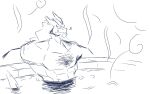  16:10 2021 abs anthro body_hair chest_hair dragon facial_hair horn male monochrome muscular muscular_male nude sketch steam tagme water widescreen zephyrchill 