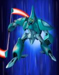  abigor beam_scythe commentary_request dual_wielding energy extra_eyes glowing gundam highres holding mecha mecha_focus mobile_suit motion_lines no_humans robot science_fiction thrusters user_nmce3377 victory_gundam yellow_eyes zanscare 