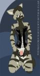  aardwolf clothing corset english_text erection fur hyena lingerie male mammal striped_body striped_fur stripes tabbiewolf text topwear 