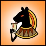  ambiguous_fluids animated container cup deity egyptian_mythology felid female humor inonibird lion low_res mammal middle_eastern_mythology mythology pantherine sekhmet solo thumbnail 