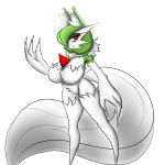  2023 3_fingers absurd_res big_breasts breasts canid canine clawed_fingers eyeshadow fangs female fingers fur fusion gardevoir generation_3_pokemon green_hair hair hair_over_eye halloween hi_res holidays huge_breasts humanoid inktober_2023 inner_ear_fluff looking_away makeup mammal nintendo not_furry one_eye_obstructed pokemon pokemon_(species) pokemon_fusion red_eyes renv solo teeth tuft were werecanid werecanine werewolf white_body white_fur wolf_ears wolf_tail 