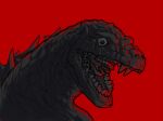  analog_horror angry body_horror clothing costume creepy feral godzilla godzilla_(series) godzilla_analog_horror_(series) grey_body horror_(theme) human inner_mouth kaiju lizard looking_at_viewer male mammal monster mr_dinobutt multi_eye multi_teeth nightmare_fuel open_mouth red_background red_body red_lighting reptile scales scalie second_skin shaded simple_background solo spikes spikes_(anatomy) teeth toho transformation uncanny_valley unkn0wnwingly 