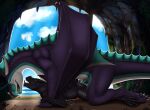  aevere_(anotherpersons129) anal anal_penetration beach big_dom_small_sub bodily_fluids claws cum cum_in_ass cum_inside dominant dragon duo ejaculation ejaculation_while_penetrated elbestia feral genital_fluids horn kazyan_(kazy0008) male male/male multicolored_body multicolored_scales open_mouth penetration reptilian_eyes scales scalie seaside sex size_difference tongue tongue_out wings 