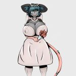  anthro big_breasts bodily_fluids breasts clothed clothing dress female female/female happy hi_res huge_breasts mammal marriage_proposal maze_(mazemaus) mazemaus mouse murid murine rodent solo solo_focus tears wedding wholesome 