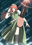  bad_id bad_pixiv_id hat hazumu_ran high_kick hong_meiling kicking long_hair panties pantyshot solo touhou underwear 