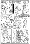  2023 anthro apode black_and_white comic dialogue draconcopode dragon english_text equid equine female genitals group gustav_(here_there_be_dragons) here_there_be_dragons horse karno larger_female legless magic magic_user male male/female mammal monochrome mostly_nude naga pillow pussy reptile scalie serpentine size_difference smaller_male snake text trio zashy 