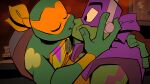  bandanna blush brother_(lore) brothers_(lore) donatello_(tmnt) eyes_closed hi_res incest_(lore) kerchief kissing male male/male michelangelo_(tmnt) reptile rise_of_the_teenage_mutant_ninja_turtles rot_onsen scalie sibling_(lore) teenage_mutant_ninja_turtles turtle 