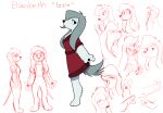  2016 4_fingers afghan_hound anthro arm_tuft barefoot biped black_claws black_eyes black_nose black_pawpads bust_portrait canid canine canis character_name cheek_tuft chest_tuft claws clothed clothed_anthro clothed_female clothing colored digital_drawing_(artwork) digital_media_(artwork) digitigrade domestic_dog dress elizabeth_(kabula) eyebrows facial_tuft feet female female_anthro finger_claws fingers fluffy fluffy_tail front_view full-length_portrait fur gesture grey_body grey_fur grey_hair grey_tail grey_tuft guide_lines hair hand_shot handpaw hunting_dog kabula_(artist) leg_tuft long_hair mammal mouth_closed naturally_censored nude nude_anthro nude_female open_mouth partially_colored pawpads paws portrait red_clothing red_dress red_text side_view sighthound simple_background sketch snout solo star straight_hair tail text three-quarter_view tuft v_sign white_background 