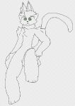  ambiguous_gender anthro domestic_cat felid felidae feline felis mammal solo trjoleynix 
