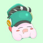  buzz_saw_cutter_kirby closed_eyes copy_ability cutter_kirby drooling highres kirby kirby_(series) kirby_and_the_forgotten_land open_mouth sleeping user_zmtx8352 