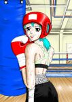  boxer boxing boxing_gloves boxing_ring from_behind image_sample pixiv_sample santos 