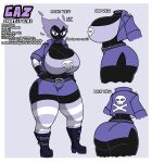  anthro big_breasts big_butt breasts butt choker curvy_figure female gastly gaz_(thebunnypie) generation_1_pokemon goth hi_res hourglass_figure huge_breasts huge_butt jewelry model_sheet necklace nintendo pokemon pokemon_(species) solo thebunnypie 