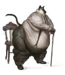  anthro cane cettus chair dewlap_(anatomy) domestic_cat felid feline felis furniture hi_res huge_belly huge_thighs karras_lafontaine male mammal morbidly_obese morbidly_obese_anthro morbidly_obese_male obese obese_anthro obese_male open_mouth overweight overweight_anthro overweight_male siamese solo suspenders thick_thighs whaleoil1 