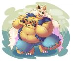  anthro barazoku belly big_belly big_moobs big_pecs black_body black_fur bloated blubber blue_body blue_fur brown_body brown_fur bulk bulky canid canine canis choco_zer0 chubby_belly domestic_dog engorged facial_hair fat_belly fur generation_5_pokemon girth girthy grey_body grey_fur hefty hi_res hunting_dog male mammal mature_anthro mature_male moobs musclegut mustache navel nintendo nude obese obese_anthro obese_male overweight overweight_anthro overweight_male paunch pecs plump_belly pokemon pokemon_(species) potbelly rotund solo stout stoutland strongfat swollen_belly tan_body tan_fur teal_body teal_fur terrier thick_body thick_thighs 