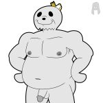  2023 anthro balls beard belly chubby_anthro chubby_belly chubby_male clothing colored digital_media_(artwork) doobus_goobus_(copyright) facial_hair genitals hat hat_only headgear headgear_only headwear headwear_only hi_res lewdware male mammal marine mostly_nude nipples nude penis pinniped seal signature slightly_chubby smile solo video_in_description youtube 