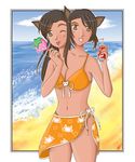  amiko_emiko beach catgirl conjoined multi_head swimwear 