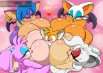  2019 anthro bessi_the_bat big_breasts breast_smothering breasts conditional_dnp digitaldomain123 domination female female_domination hair hi_res huge_breasts hyper hyper_breasts jasmine_the_bat miles_prower penny_the_bat rouge_the_bat sonic_(series) 