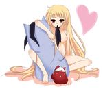  arc_system_works blazblue blush breasts condom condom_in_mouth heart mouth_hold rachel_alucard smile vampire 