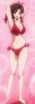  ahoge blush breasts brown_hair cap highres large_breasts long_image mochizuki_chizuru nyan_koi nyan_koi! screencap swimsuit tall_image 