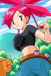  asuna_(pokemon) gym_leader lowres nintendo pokemoa pokemon soara 