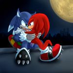  anal anal_penetration anthro armpit_hair balls body_fur body_hair chest_fur chest_hair cum cum_in_ass cum_inside drooling duo echidna fur kissing knuckles_the_echidna male mammal monotreme penetration saliva sex sonic_(series) sonic_the_werehog sonic_unleashed unknown_artist 