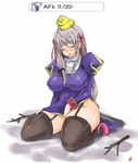  afk bird breasts curvy duck garter_straps hair_ribbon hitagiri kneeling large_breasts long_hair priest priest_(ragnarok_online) ragnarok_online ribbon sleeping solo thighhighs thighs you_gonna_get_raped 