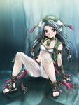  anklet black_hair feet gloves hat jewelry kaiga sandals solo soulcalibur talim toes 