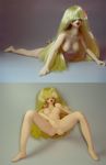  1girl blonde_hair blue_eyes breasts doll eyes fingering horny long_hair lowres lying masturbation naked nude open_mouth position solo spread_legs very_long_hair 