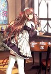  kazami_yui maid nekonyan parfait_chocolate_second_brew thigh-highs 