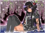  akiyama_mio gothic_lolita k-on! lolita_fashion tagme thigh-highs wet 