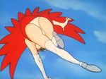  boots cap cape elbow_gloves gatchaman gloves helmet high_kick jun_the_swan kick panties pantyshot skirt_lift thigh_boots thighhighs visor 